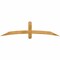 Ekena Millwork Bellingham Rough Sawn Timber Gable Bracket, Western Red Cedar, 72"W x 18"H x 2"D x 4"F, 6/12 Pitch GBW072X18X0204BEL00RWR - alternate 1